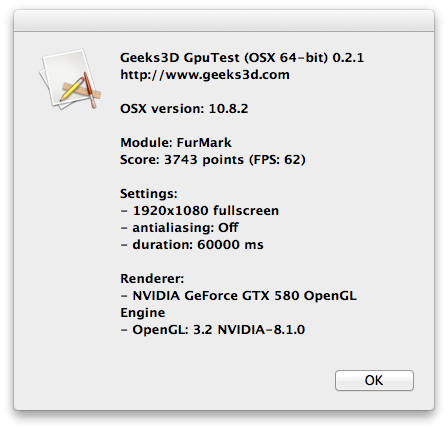 for apple download Geeks3D FurMark 1.37.2