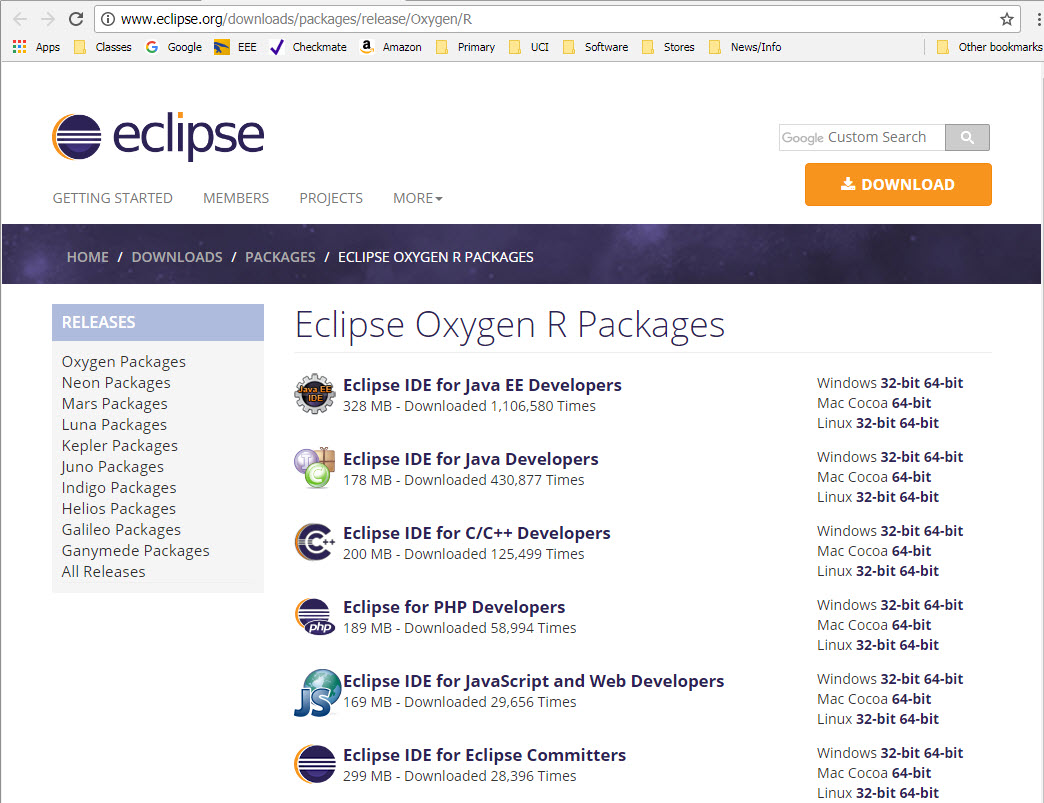 Download Eclipse Neon For Mac